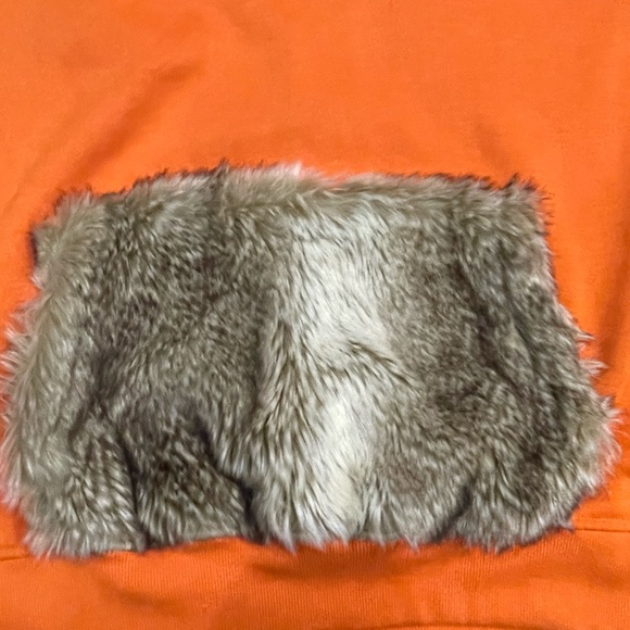 RS1NE Color Fur Hoodie Rare Mens M Orange - Picture 5 of 12